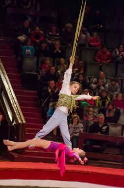 Sirk gösterisi parlak arena