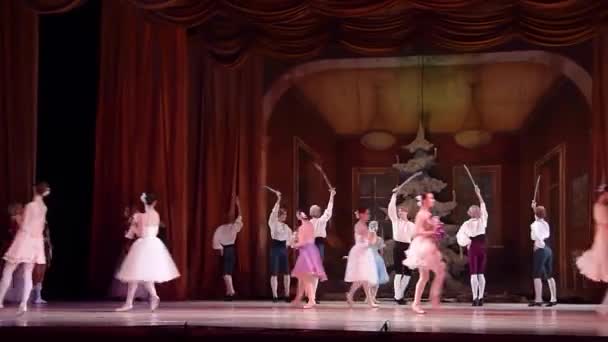 Dnipro Ucrania Enero 2018 Ballet Cascanueces Interpretado Por Dnipro Opera — Vídeos de Stock