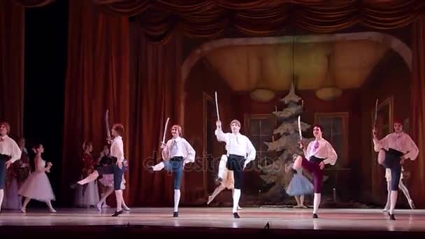 Hotel Dnipro Ukrajna 2018 Január Diótörő Balett Dnipro Opera Balettszínház — Stock videók