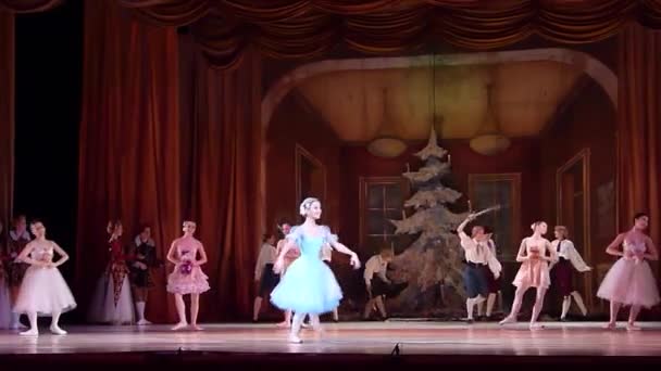 Dnipro Ukraina Januari 2018 Nötknäpparen Ballet Utförs Dnipro Opera Och — Stockvideo