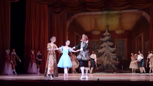 Dnipro Ucraina Gennaio 2018 Balletto Schiaccianoci Eseguito Dal Balletto Dnipro — Video Stock