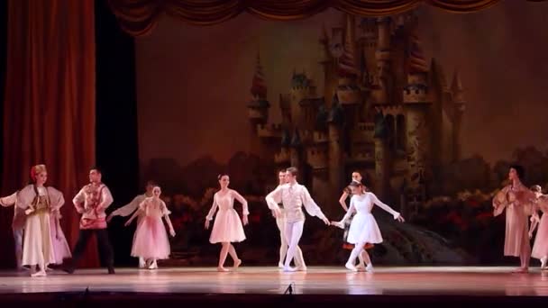 Dnipro Ucraina Gennaio 2018 Balletto Schiaccianoci Eseguito Dai Membri Del — Video Stock