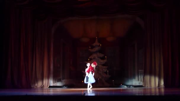 Dnipro Ucraina Gennaio 2018 Balletto Schiaccianoci Eseguito Dai Membri Del — Video Stock