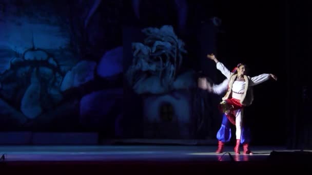 Dnipro Ukraina Stycznia 2018 Nocy Christmas Balet Balet Opery Baletu — Wideo stockowe