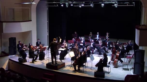 Dnipro Ukraine Janvier 2018 Membres Orchestre Symphonique Chef Principal Ivan — Video