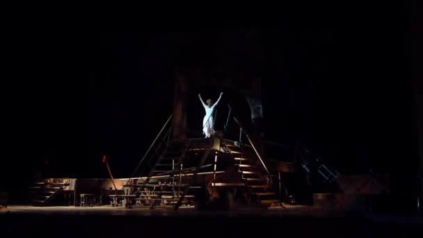Dnipro Ukraine Février 2018 Opéra Classique Carmen Interprété Par Des — Video