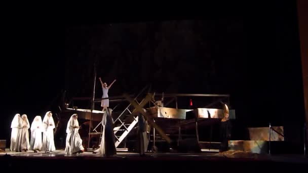 Dnipro Ukraina Februari 2018 Klassisk Opera Carmen Utförs Medlemmar Dnipro — Stockvideo