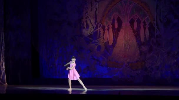 Dnipro Ukraine Janvier 2018 Daria Konstantinovskaya Ans Effectue Transition Théâtre — Video