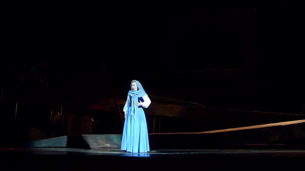 Dnipro Ukraina Februari 2018 Klassisk Opera Carmen Utförs Medlemmar Dnipro — Stockvideo