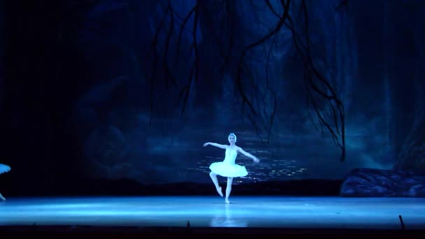 Dněpr, Ukrajina - 17 března 2018: Balet Labutí jezero prováděné Dněpr státní opery a baletu.