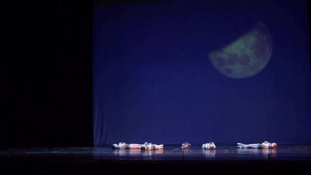 Dnipro Ucrania Marzo 2018 Ballet Infantil Noche Interpretado Por Miembros — Vídeos de Stock