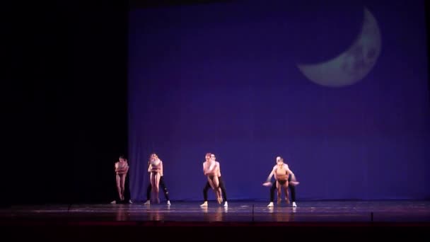 Dnipro Ukraine Mars 2018 Ballet Des Enfants Nuit Présenté Par — Video