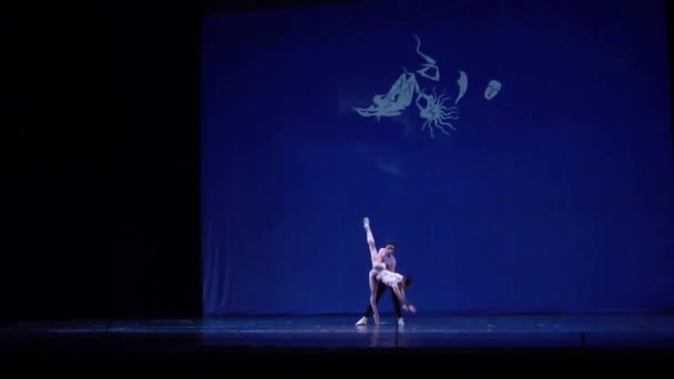 Dnipro Ukraina Marca 2018 Dzieci Nocy Baletu Wykonywane Przez Członków — Wideo stockowe