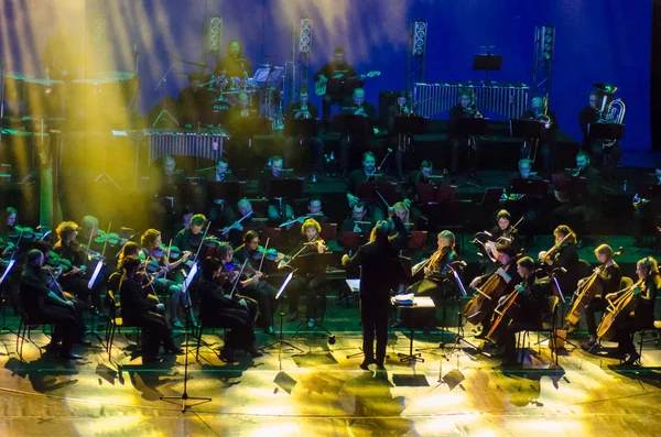 Spectacle de l'orchestre symphonique Images De Stock Libres De Droits