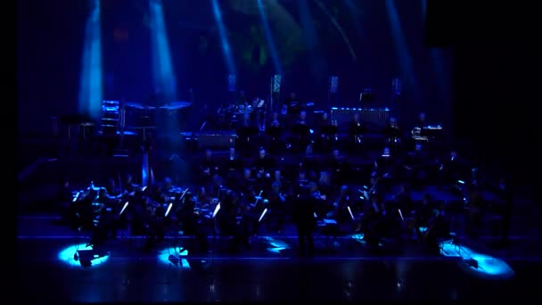 Dnipro Oekraïne Februari 2018 Symphonyic Toon Uitgevoerd Door Leden Van — Stockvideo