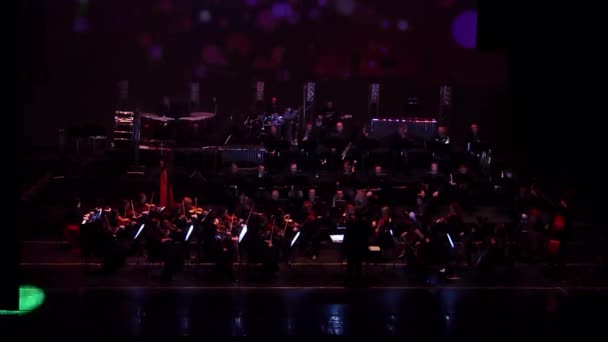 Dnipro Ukraina Lutego 2018 Symphonyic Pokaż Wykonywane Przez Członków Dnipro — Wideo stockowe