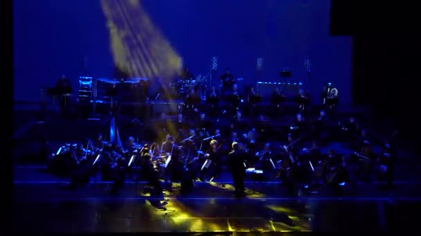 Dnipro Ukraina Lutego 2018 Symphonyic Pokaż Wykonywane Przez Członków Dnipro — Wideo stockowe