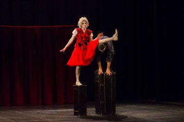 Konser için iki palyaço