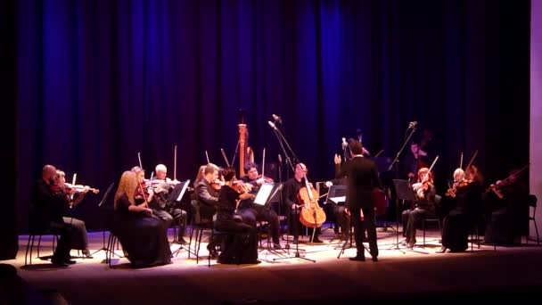 Дніпро Україна Жовтня 2019 Four Seasons Chamber Orchestra Головний Диригент — стокове відео