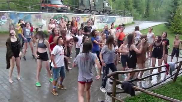 Oryavchyk Village Région Lviv Ukraine Août 2018 Des Enfants Non — Video