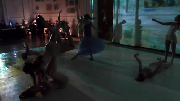 Dnipro Ukraine Octofer 2019 Performance Sea Foam Performed Members Dance — стокове відео