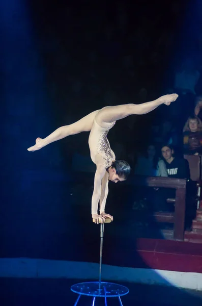 Nacht in het circus — Stockfoto