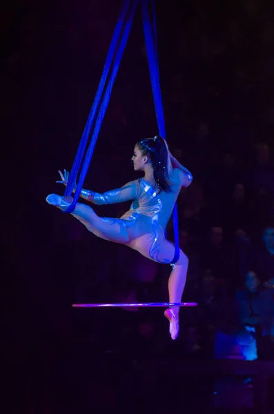 Nacht in het circus — Stockfoto