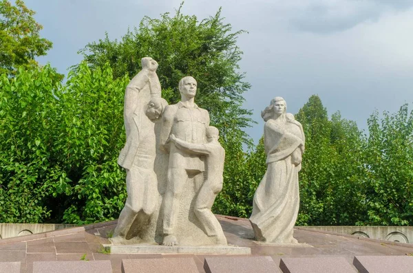 Dnipro Ukrajina Července 2017 Válečný Památkový Komplex Ulici Nadii Alexeenko — Stock fotografie