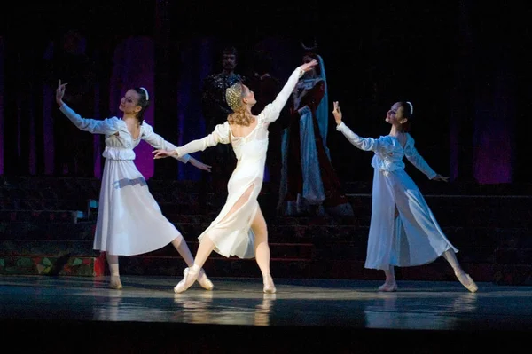 Dnipropetrovsk Ukrajina Duben Balet Romea Julie Podání Baletu Opery Baletu — Stock fotografie