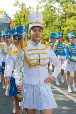 DNEPROPETROVSK, UKRAINE - 28 HAZİRAN: Onur Yürüyüşü katılımcıları - 28 Haziran 2009 Dnepropetrovsk, Ukrayna. 