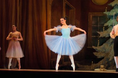 DNEPROPETROVSK, UKRAINE - Şubat 18: Fındıkkıran balesi Dnepropetrovsk Opera ve Bale Tiyatrosu tarafından 18 Şubat 2011 'de Dnepropetrovsk, Ukrayna' da sahnelendi. 