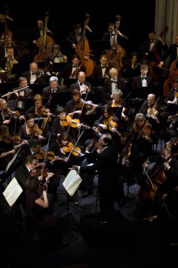 DNEPROPETROVSK, UKRAINE-ECTOBER 31: Moskova Devlet Akademik Senfoni Orkestrası