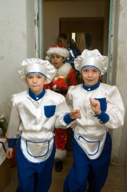 DNEPROPETROVSK, UKRAINE - 22 Mayıs: Tanımlanamayan Çocuklar 6-7 yıl