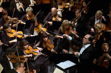 DNEPROPETROVSK, UKRAINE-ECTOBER 31: Moskova Devlet Akademik Senfoni Orkestrası