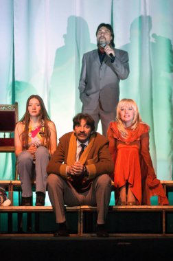 DNEPROPETROVSK, UKRAINE - 11 Mayıs: Dnepropetrovsk Devlet Tiyatrosu üyeleri 11 Mayıs 2007 'de Dnepropetrovsk, Ukrayna' da 