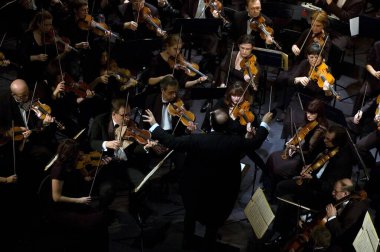 DNEPROPETROVSK, UKRAINE-ECTOBER 31: Moskova Devlet Akademik Senfoni Orkestrası