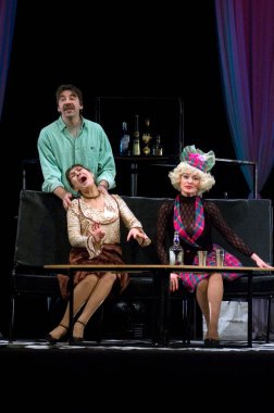 DNEPROPETROVSK, UKRAINE - 25 HAZİRAN: Dnepropetrovsk Devlet Tiyatrosu üyeleri 25 Ocak 2008 'de Dnepropetrovsk, Ukrayna' da 