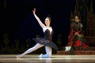 DNIPROPETROVSK, UKRAINE - 23 Nisan: Kuğu Gölü balesi Dnepropetrovsk Opera ve Bale Tiyatrosu tarafından 23 Nisan 2011 'de Dnipropetrovsk, Ukrayna' da sahnelendi..