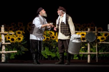 DNEPROPETROVSK, UKRAINE - NOVEMBER 28: Dnepropetrovsk Devlet Tiyatrosu üyeleri 28 Kasım 2009 'da Ukrayna' nın başkenti Dnepropetrovsk 'ta 