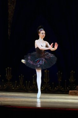 DNIPROPETROVSK, UKRAINE - 23 Nisan: Kuğu Gölü balesi Dnepropetrovsk Opera ve Bale Tiyatrosu tarafından 23 Nisan 2011 'de Dnipropetrovsk, Ukrayna' da sahnelendi..