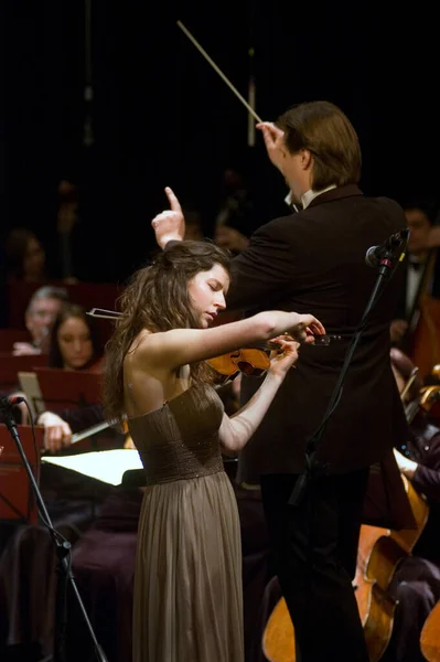 Dnipropetrovsk Ukraine February Violin Concerto Peter Tchaikovsky Performance Maria Shamshina — 图库照片