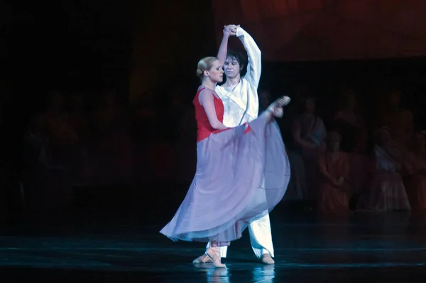Dnipropetrovsk Ukraine Septembre Des Membres Opéra National Théâtre Ballet Dnepropetrovsk — Photo
