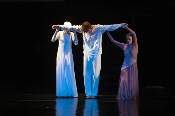 Dnipropetrowsk Ukraina Wrzesień Członkowie Dniepropietrowskiego Teatru Opery Baletu Września 2012 — Zdjęcie stockowe