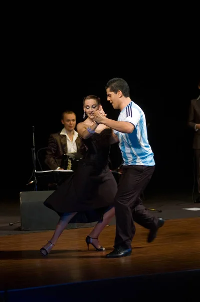 Dnipropetrovsk Ukraine Listopad Tancerze Ruben Sabrina Veliz Argentyna Buenos Aires — Zdjęcie stockowe