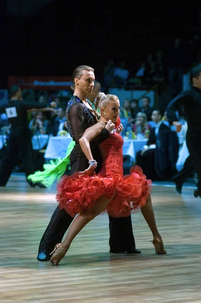 Dnipropetrovsk Ukraine September Unidentified Dance Couple Dance Pose World Dance — 스톡 사진