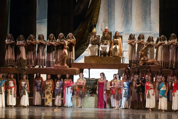 Dnipropetrowsk Ukraine Październik Członkowie Dniepropietrowska Państwowego Teatru Opery Baletu Wykonać — Zdjęcie stockowe