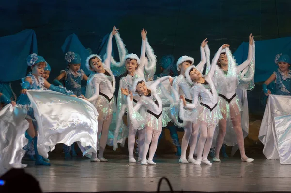 Dnipropetrovsk Ukraine December Unidentified Children Aged Years Old Sing Musical — 图库照片