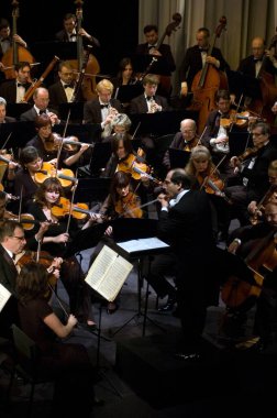 DNEPROPETROVSK, UKRAINE-ECTOBER 31: Moskova Devlet Akademik Senfoni Orkestrası