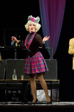 DNEPROPETROVSK, UKRAINE - 25 HAZİRAN: Dnepropetrovsk Devlet Tiyatrosu üyeleri 25 Ocak 2008 'de Dnepropetrovsk, Ukrayna' da 