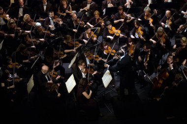 DNEPROPETROVSK, UKRAINE-ECTOBER 31: Moskova Devlet Akademik Senfoni Orkestrası